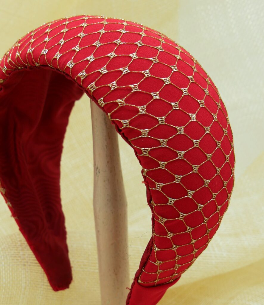 EN STOCK bandeau soie et resille or